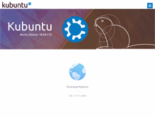 Tablet Screenshot of kubuntu.org